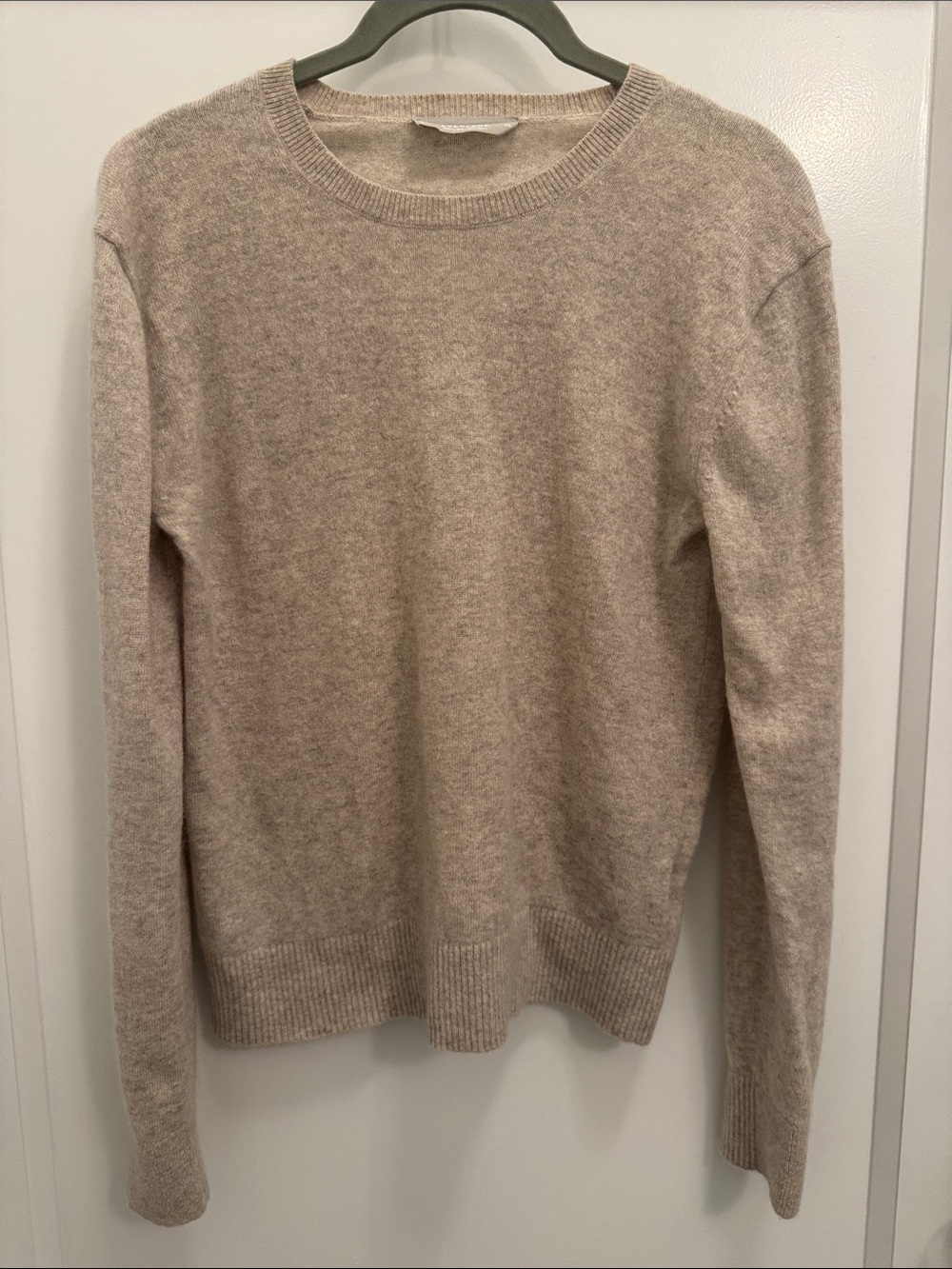 Everlane Women's Crewneck Sweater in Light Taupe